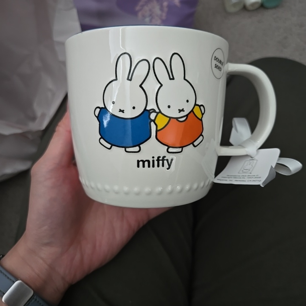 *sold* NWT MIFFY Multi Color Bunny Mug By Magenta